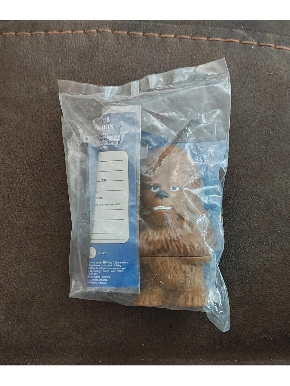 2005 Burger King Star Wars: The Complete Saga Kids Meal Chewbacca Toy New